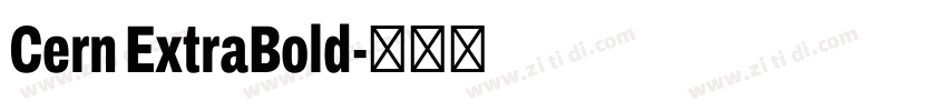 Cern ExtraBold字体转换